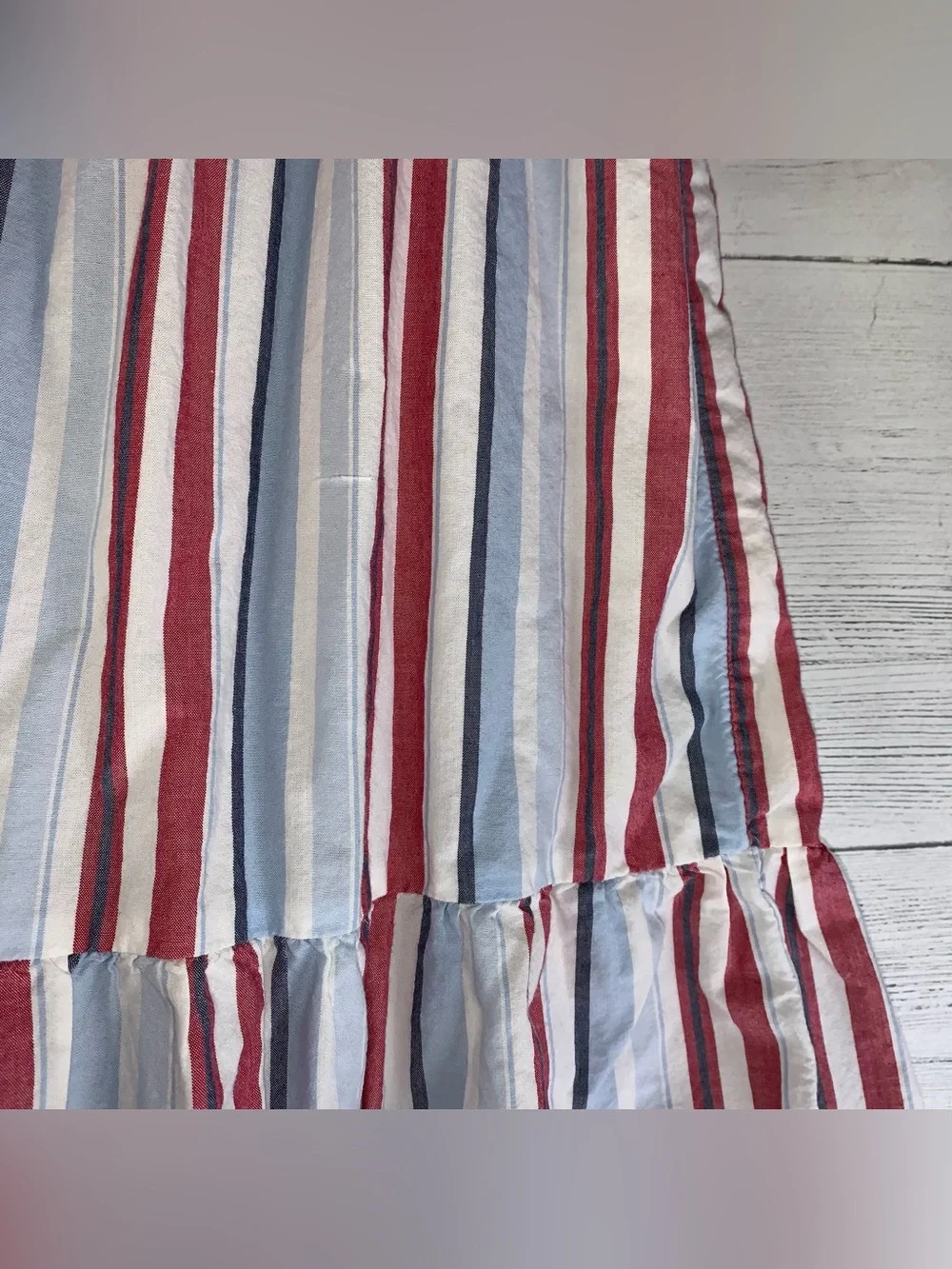 The Children Place Striped Poplin Step Midi Dress For Girls size 5/6